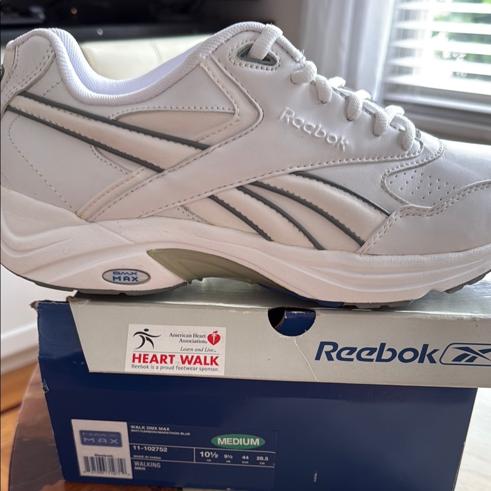Reebok White and Gray Men's Sneakers